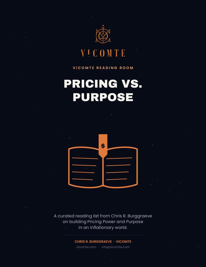 Pricing vs. Purpose — Reading for Inflationary Times cover